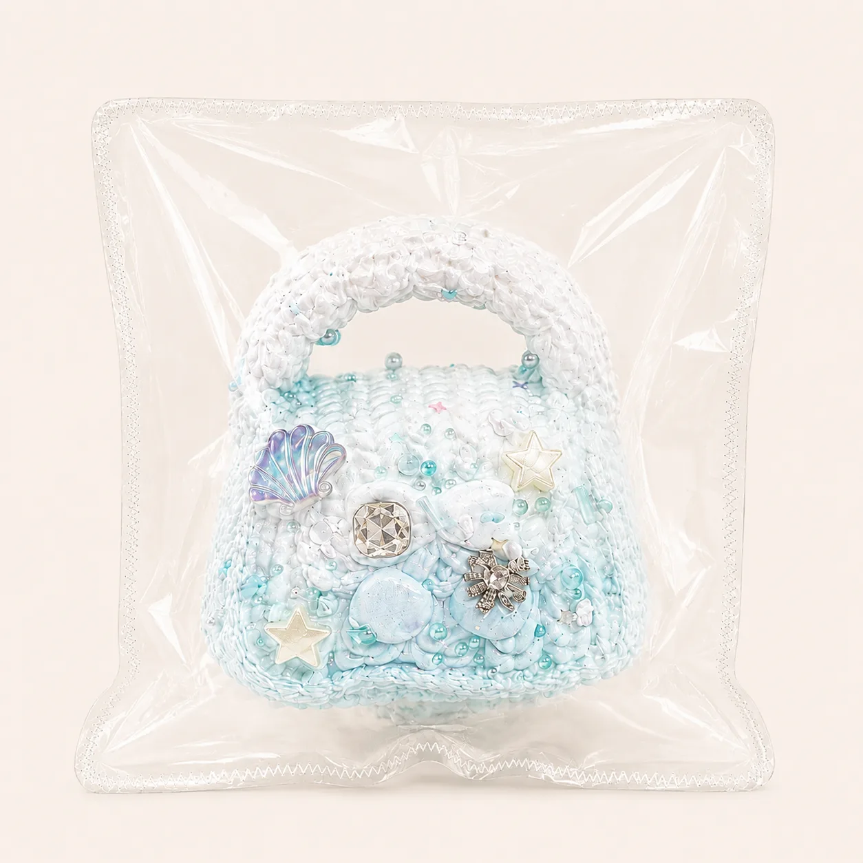 Blue bag squishy toy